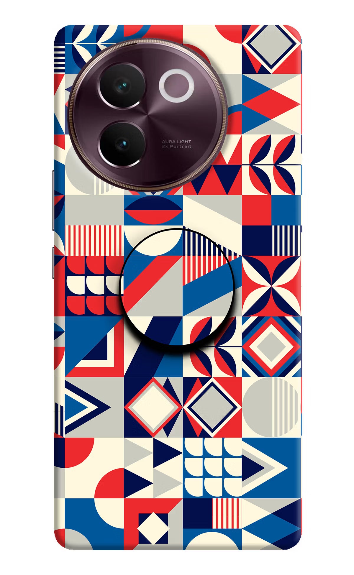 Colorful Pattern Vivo V30e Pop Case by Casekaro
