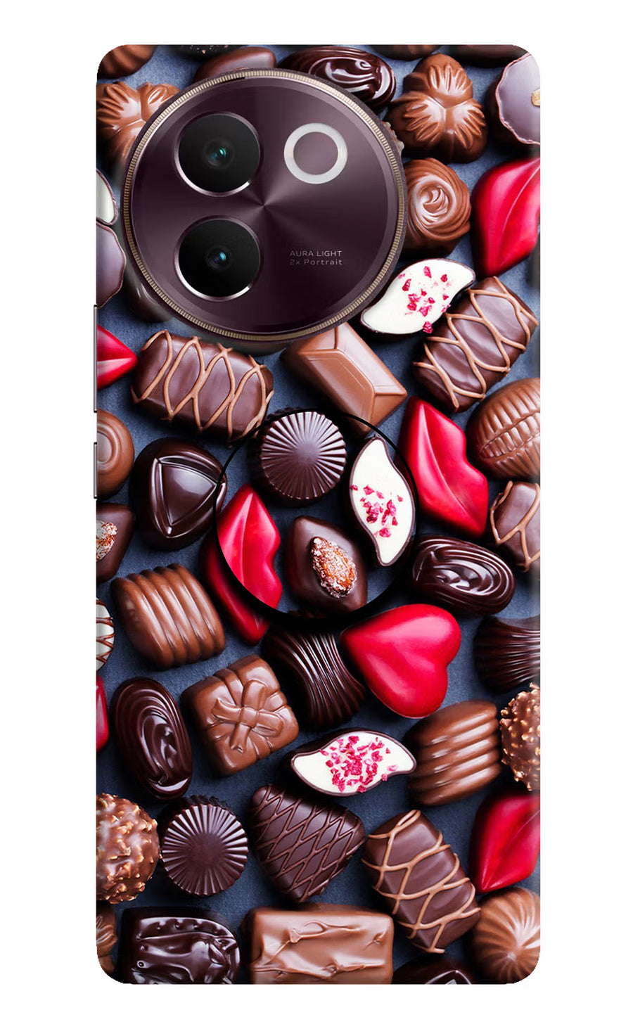 Chocolates Vivo V30e Pop Case, Hard case
