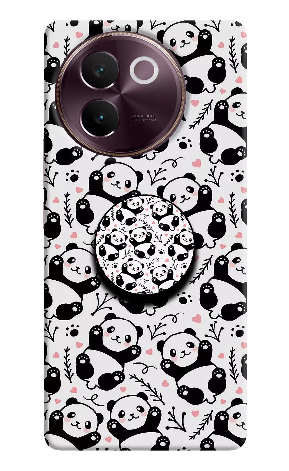 Cute Panda Vivo V30e Pop Case by Casekaro