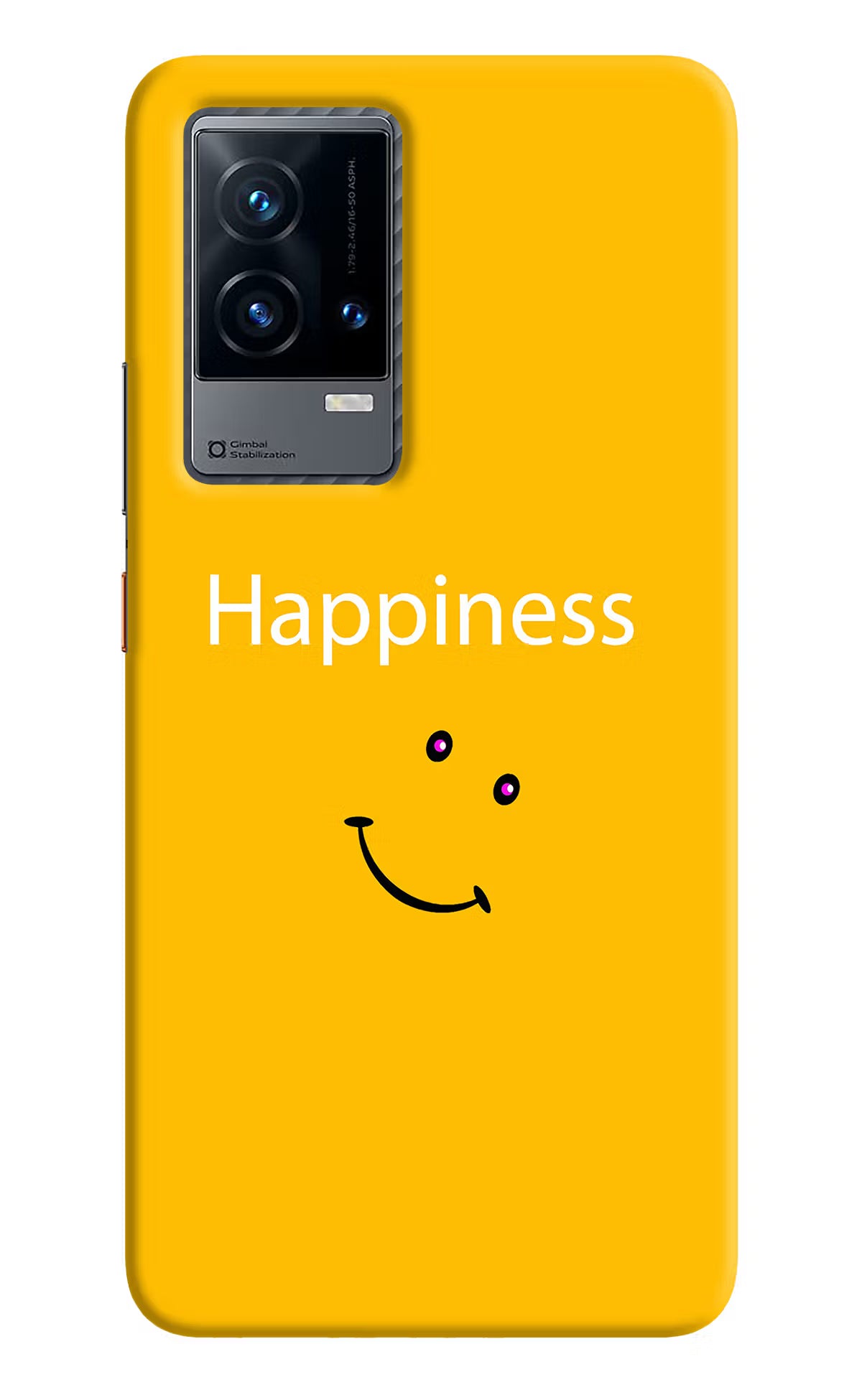 Happiness With Smiley iQOO 9 5G Hard Case Back Cover by Casekaro