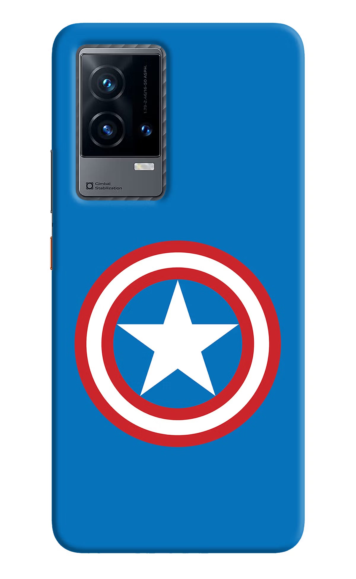 Captain America Logo iQOO 9 5G Hard Case Back Cover by Casekaro