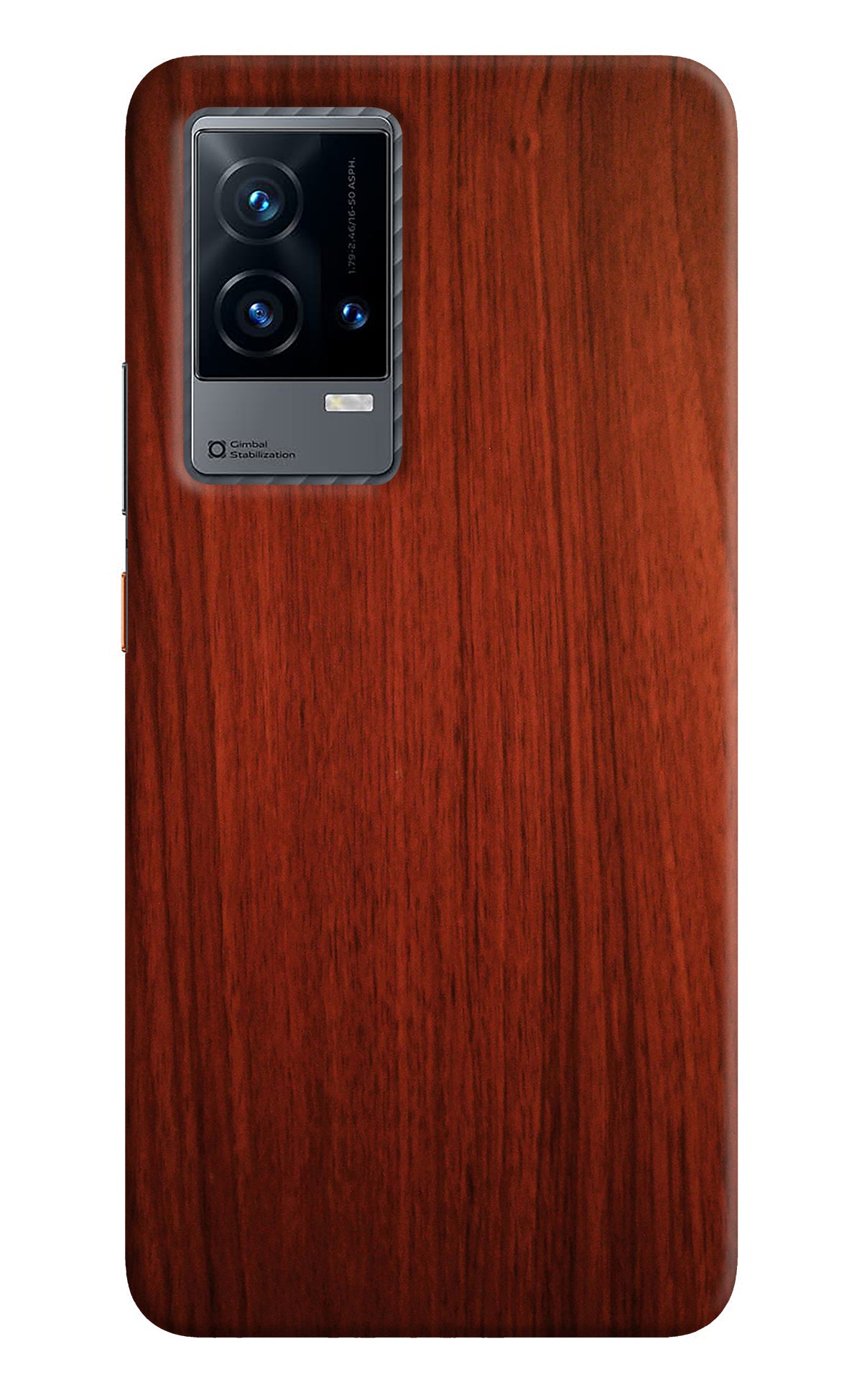 Wooden Plain Pattern iQOO 9 5G Back Cover