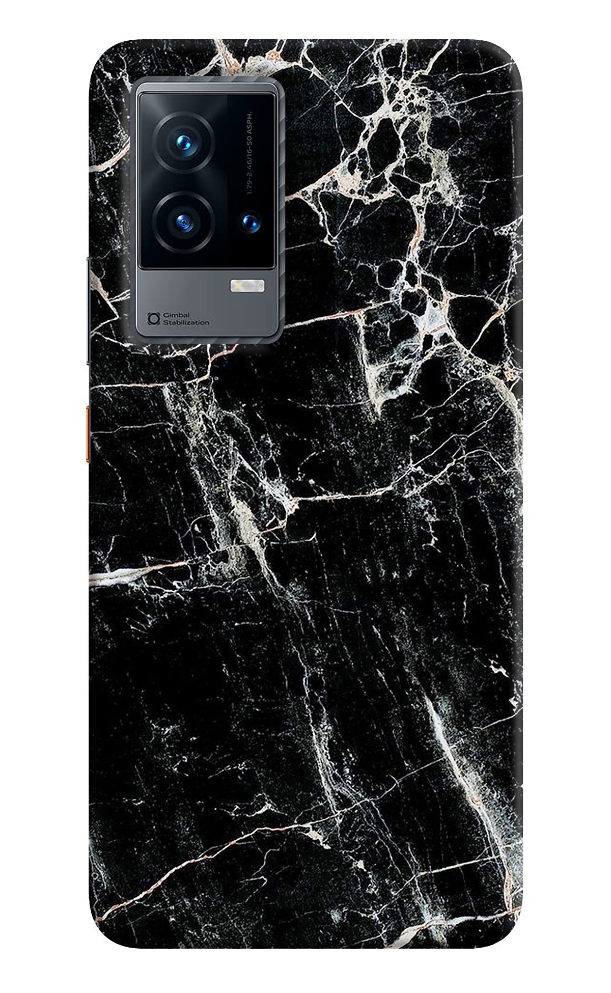 Black Marble Texture iQOO 9 5G Back Cover