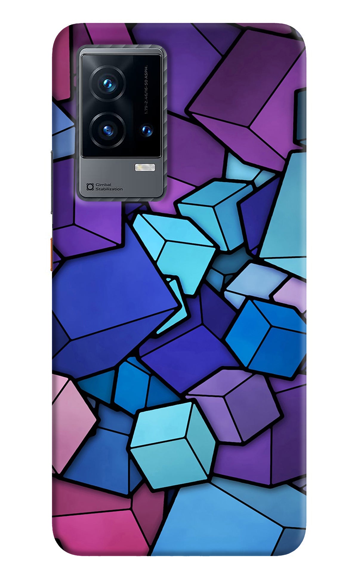 Cubic Abstract iQOO 9 5G Back Cover