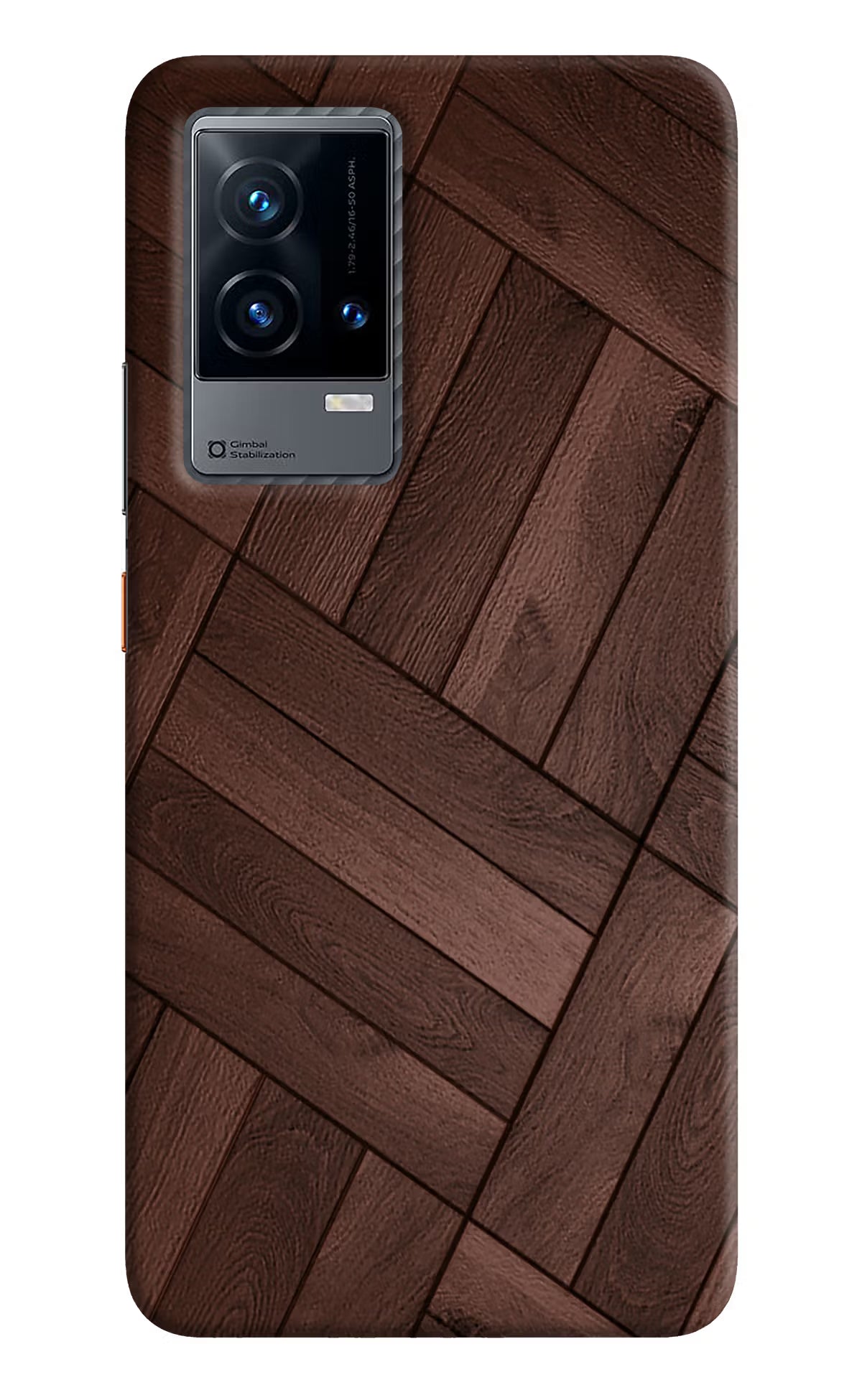Wooden Texture Design iQOO 9 5G Hard Case Back Cover by Casekaro