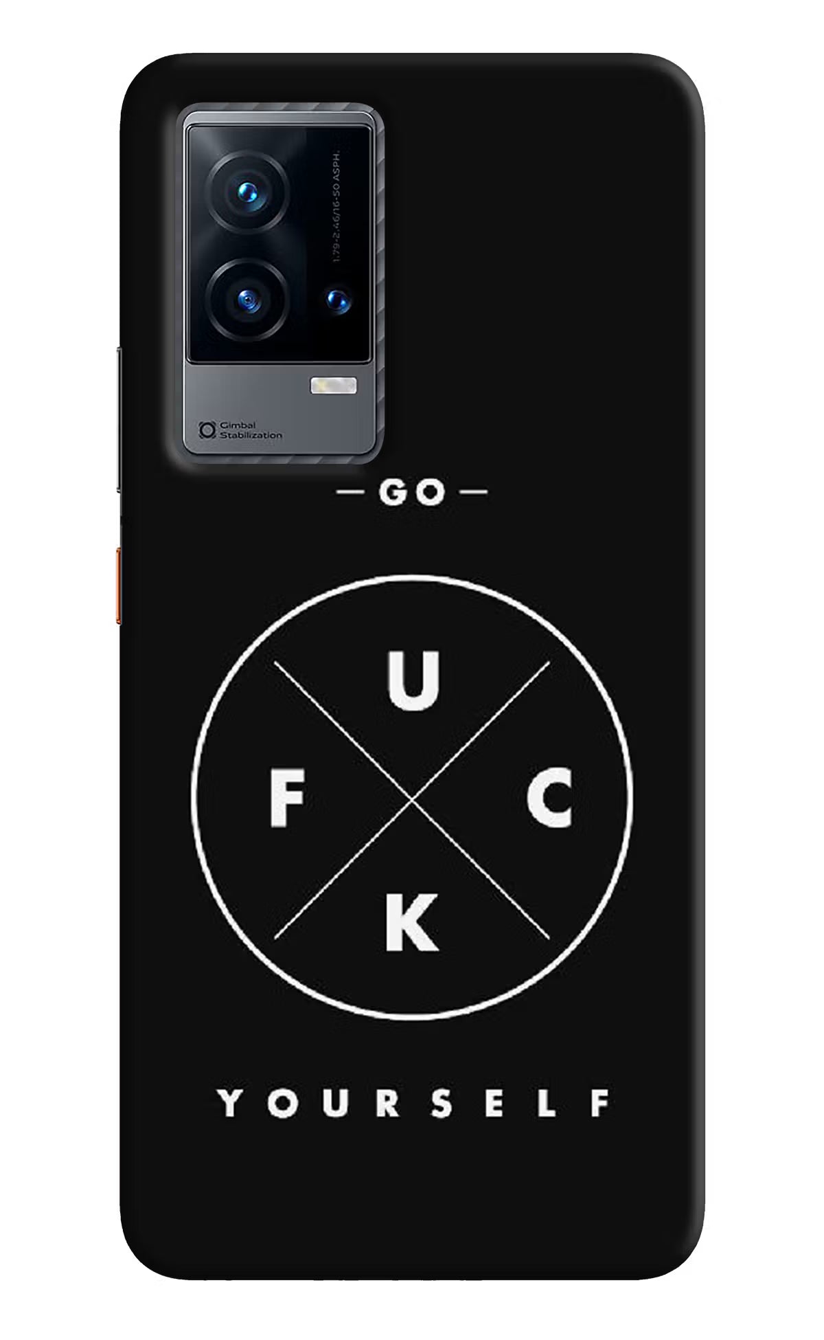 Go Fuck Yourself iQOO 9 5G Hard Case Back Cover by Casekaro