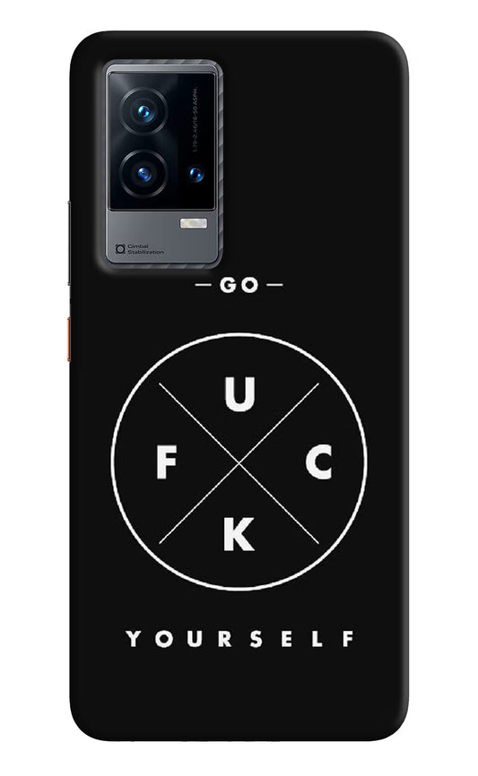 Go Fuck Yourself iQOO 9 5G Hard Case Back Cover by Casekaro
