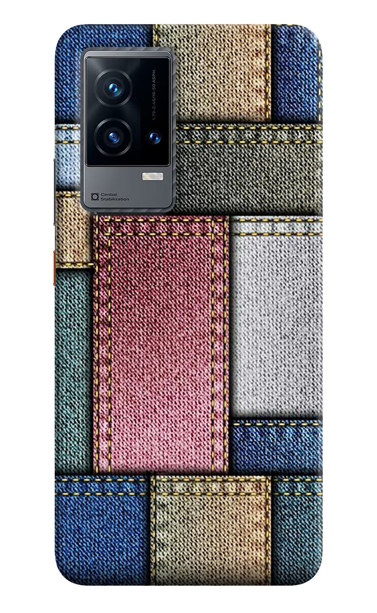 Multicolor Jeans iQOO 9 5G Hard Case Back Cover by Casekaro