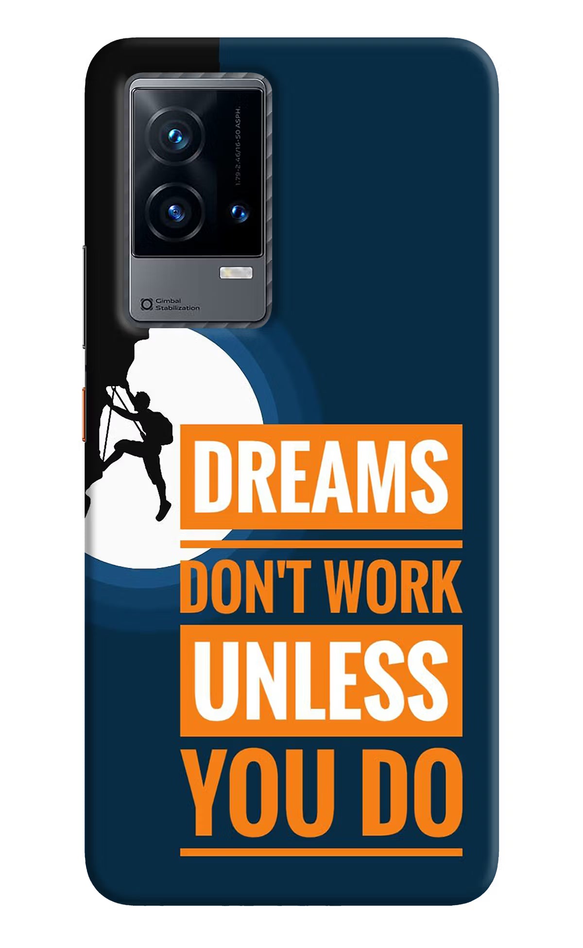 Dreams Don’T Work Unless You Do iQOO 9 5G Hard Case Back Cover by Casekaro
