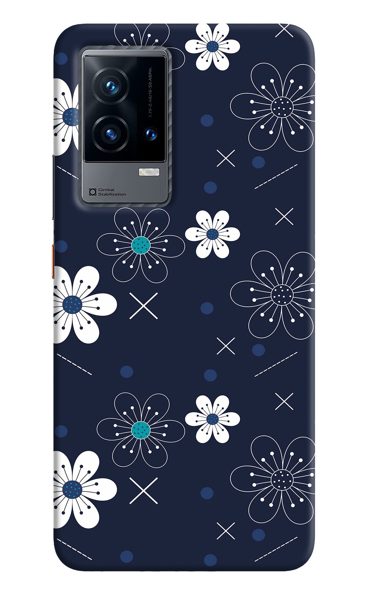 Flowers iQOO 9 5G Back Cover