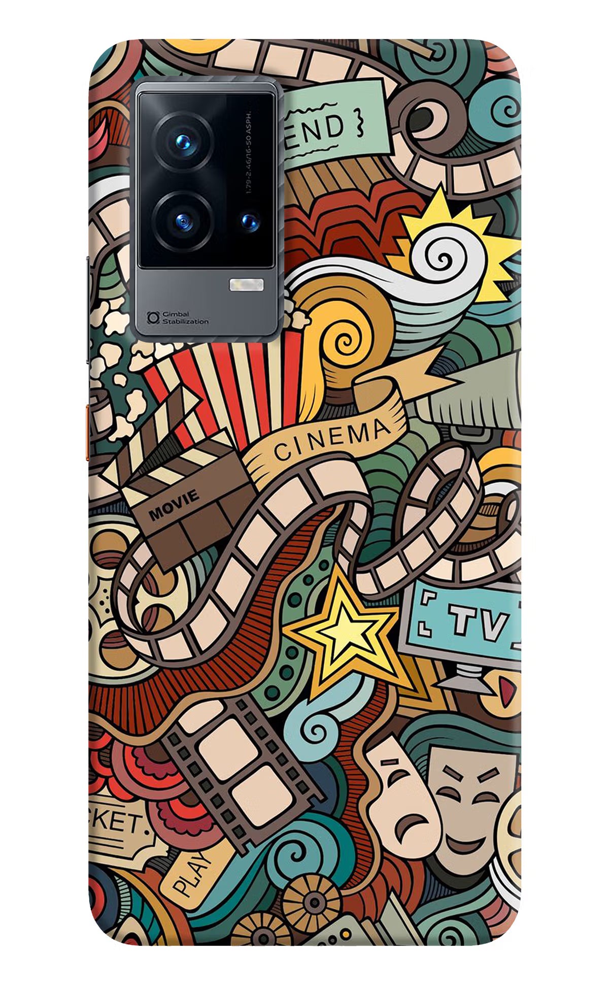 Cinema Abstract iQOO 9 5G Hard Case Back Cover by Casekaro