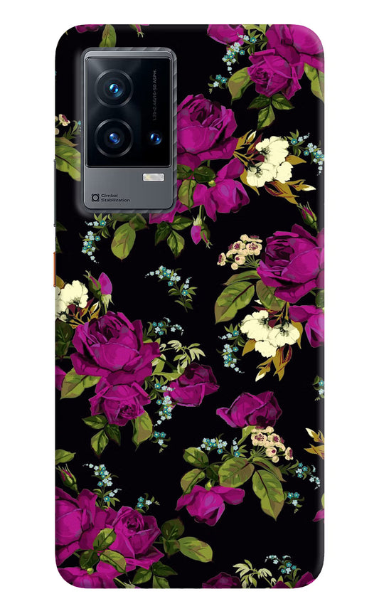 Flowers iQOO 9 5G Hard Case Back Cover by Casekaro