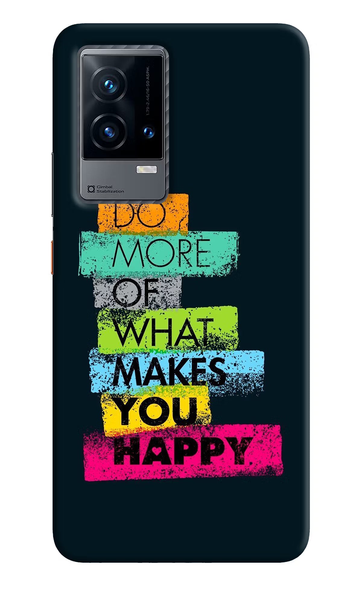 Do More Of What Makes You Happy iQOO 9 5G Hard Case Back Cover by Casekaro