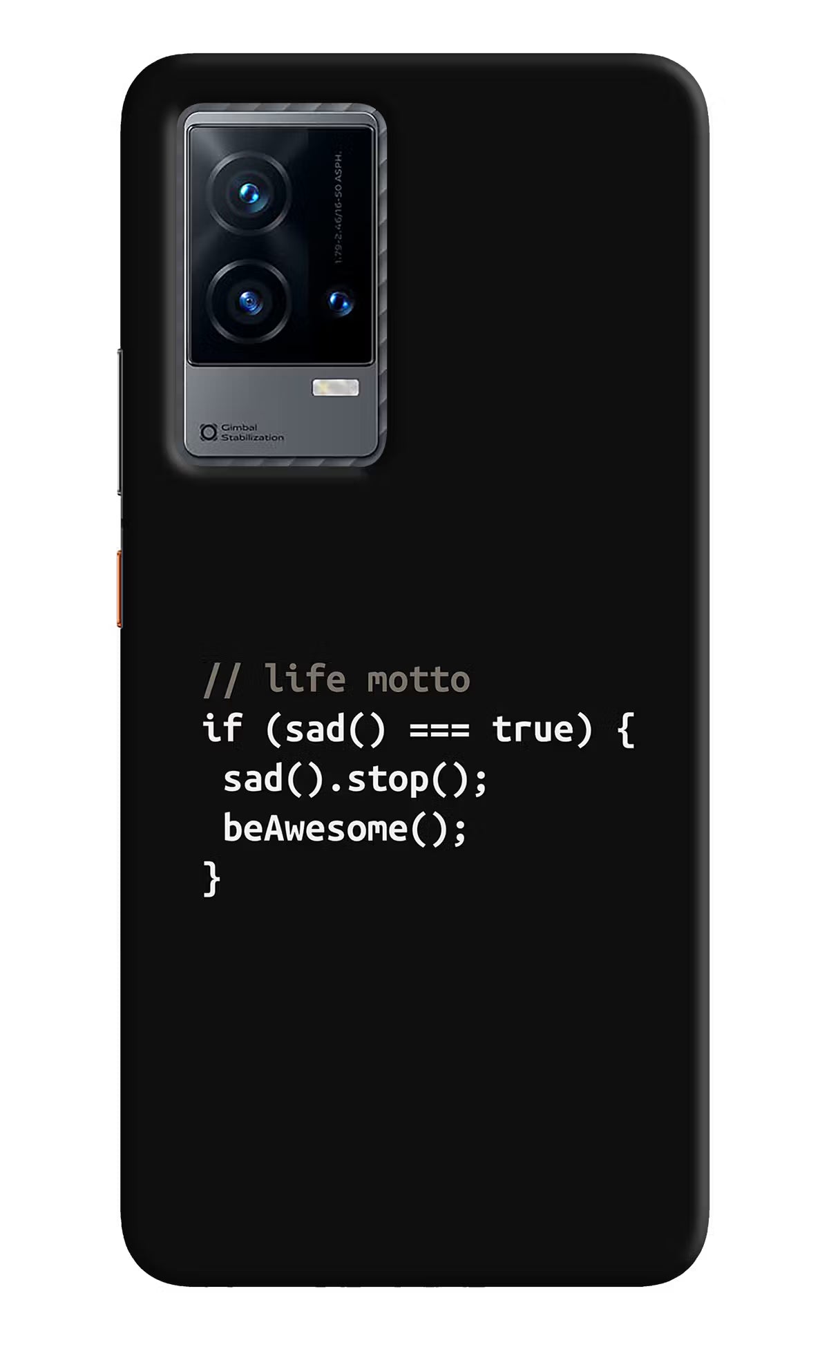 Life Motto Code iQOO 9 5G Hard Case Back Cover by Casekaro