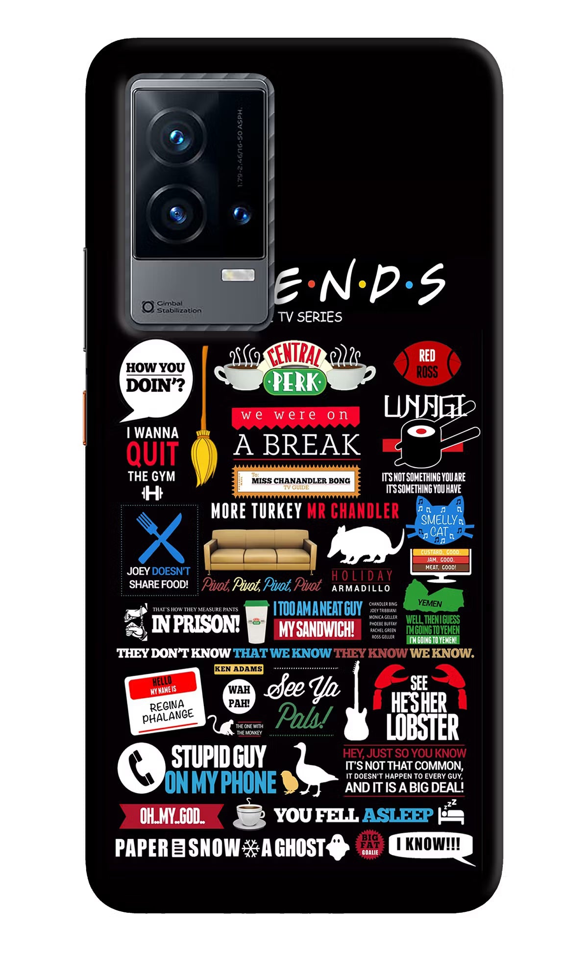 FRIENDS iQOO 9 5G Hard Case Back Cover by Casekaro