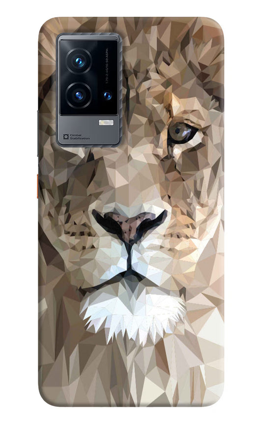 Lion Art iQOO 9 5G Hard Case Back Cover by Casekaro