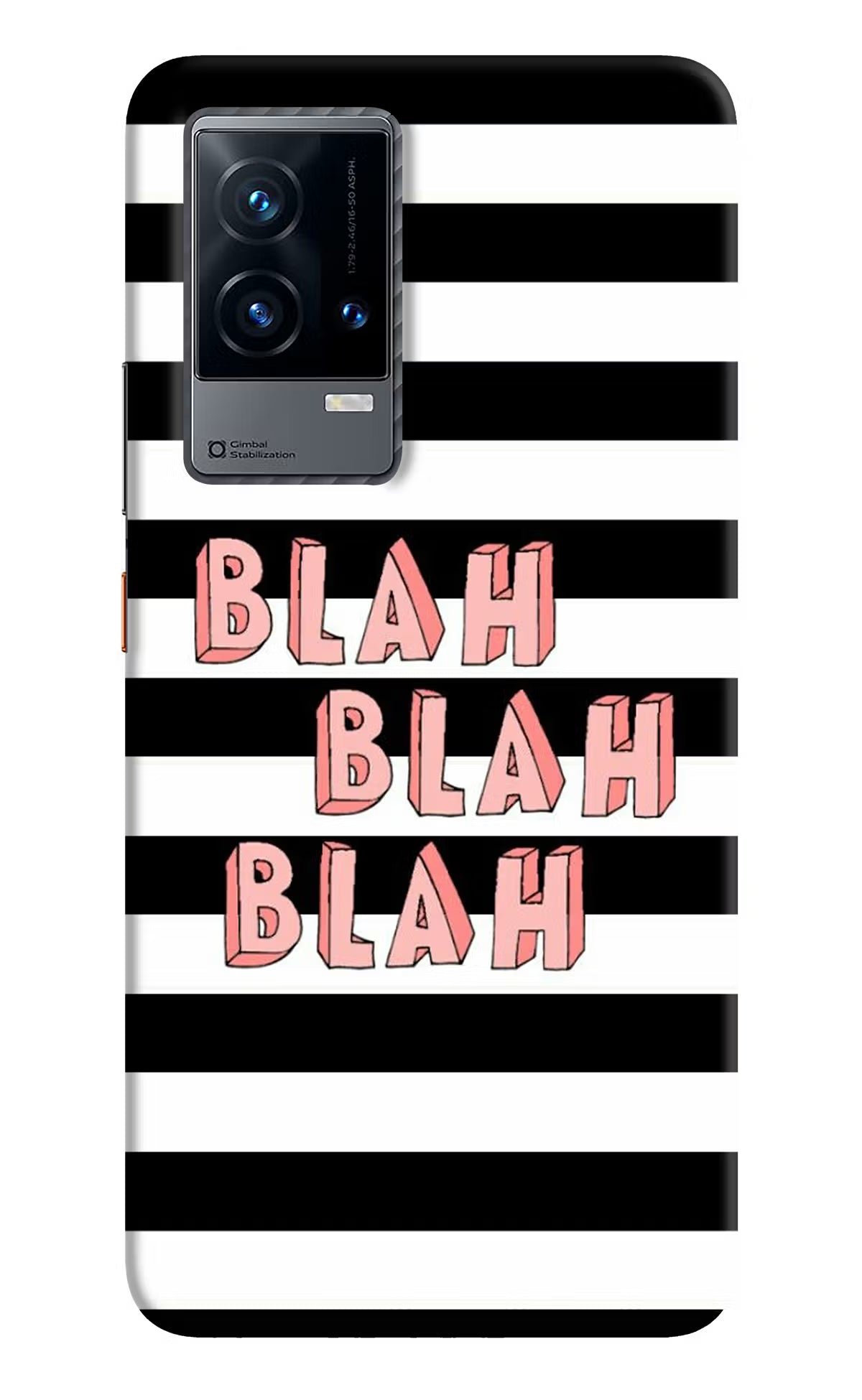 Blah Blah Blah iQOO 9 5G Hard Case Back Cover by Casekaro