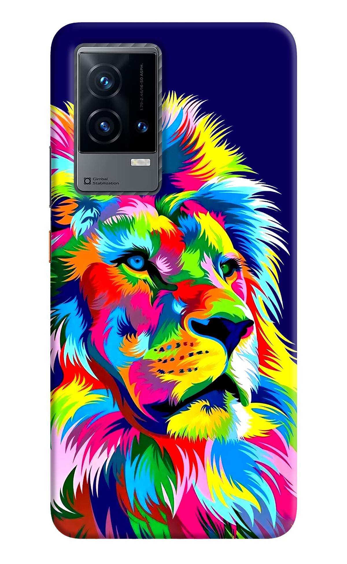 Vector Art Lion iQOO 9 5G Back Cover