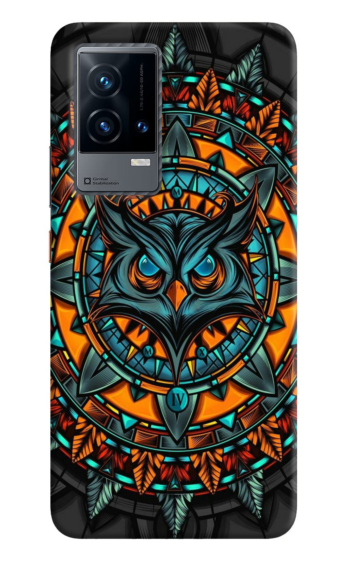 Angry Owl Art iQOO 9 5G Back Cover