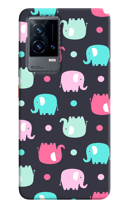 Elephants iQOO 9 5G Hard Case Back Cover by Casekaro