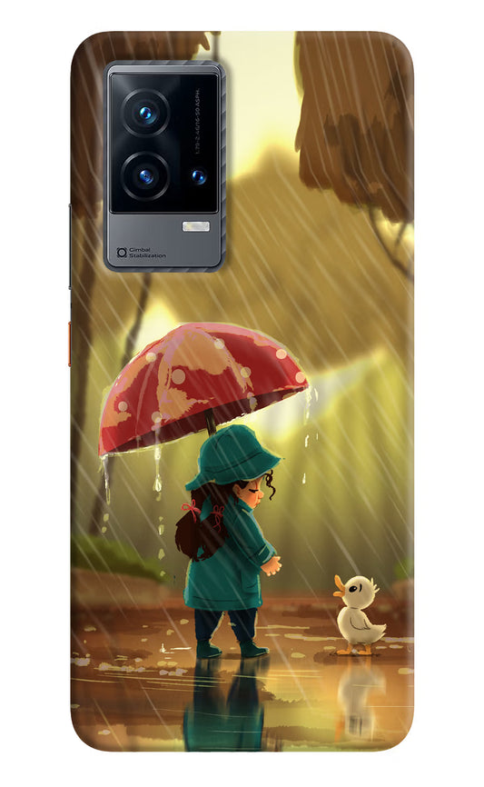 Rainy Day iQOO 9 5G Hard Case Back Cover by Casekaro