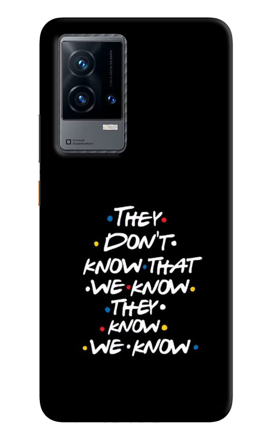 FRIENDS Dialogue iQOO 9 5G Hard Case Back Cover by Casekaro