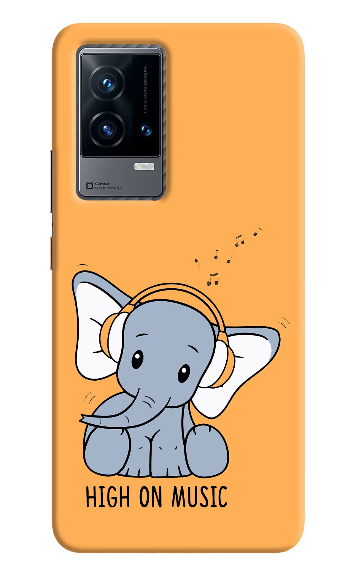 High On Music iQOO 9 5G Hard Case Back Cover by Casekaro