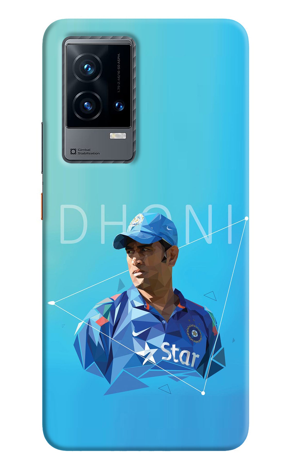 Dhoni Artwork iQOO 9 5G Back Cover