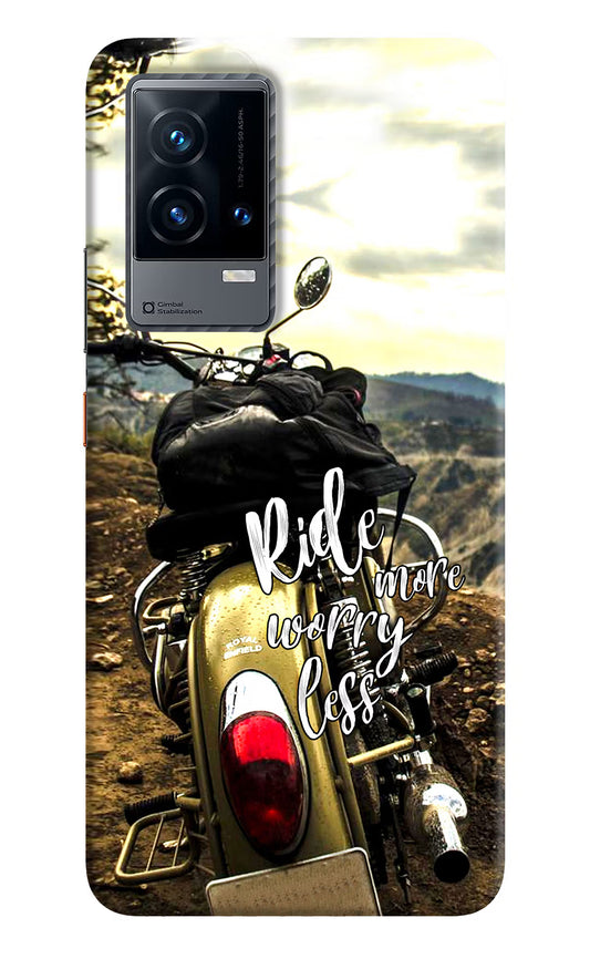 Ride More Worry Less iQOO 9 5G Hard Case Back Cover by Casekaro
