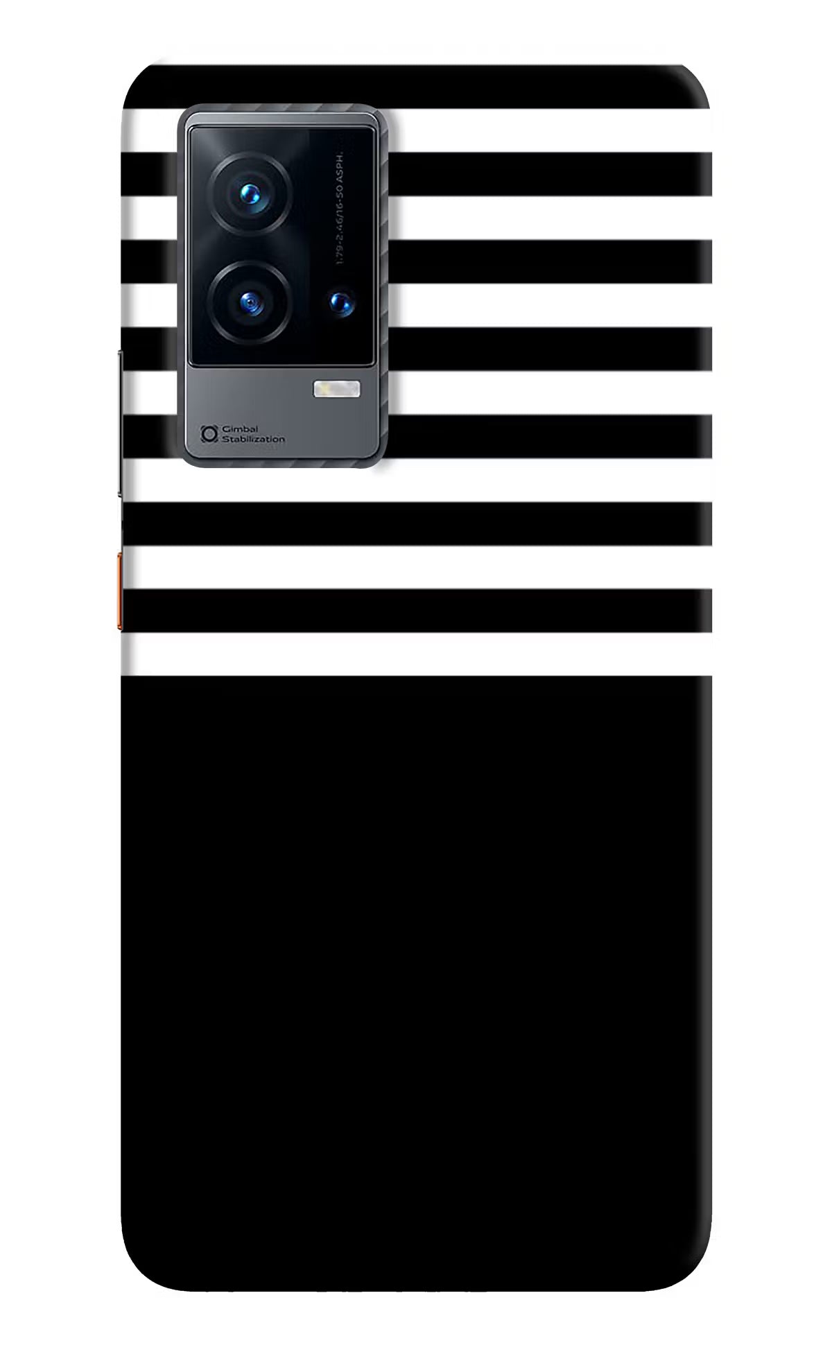 Black and White Print iQOO 9 5G Hard Case Back Cover by Casekaro