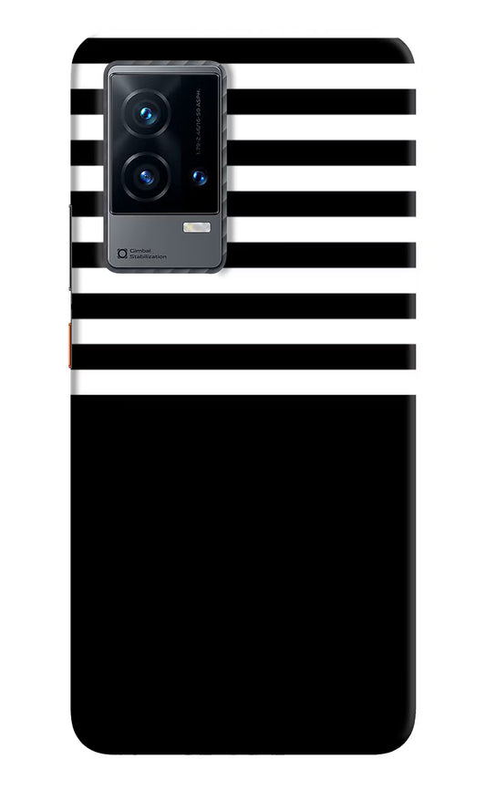 Black and White Print iQOO 9 5G Hard Case Back Cover by Casekaro
