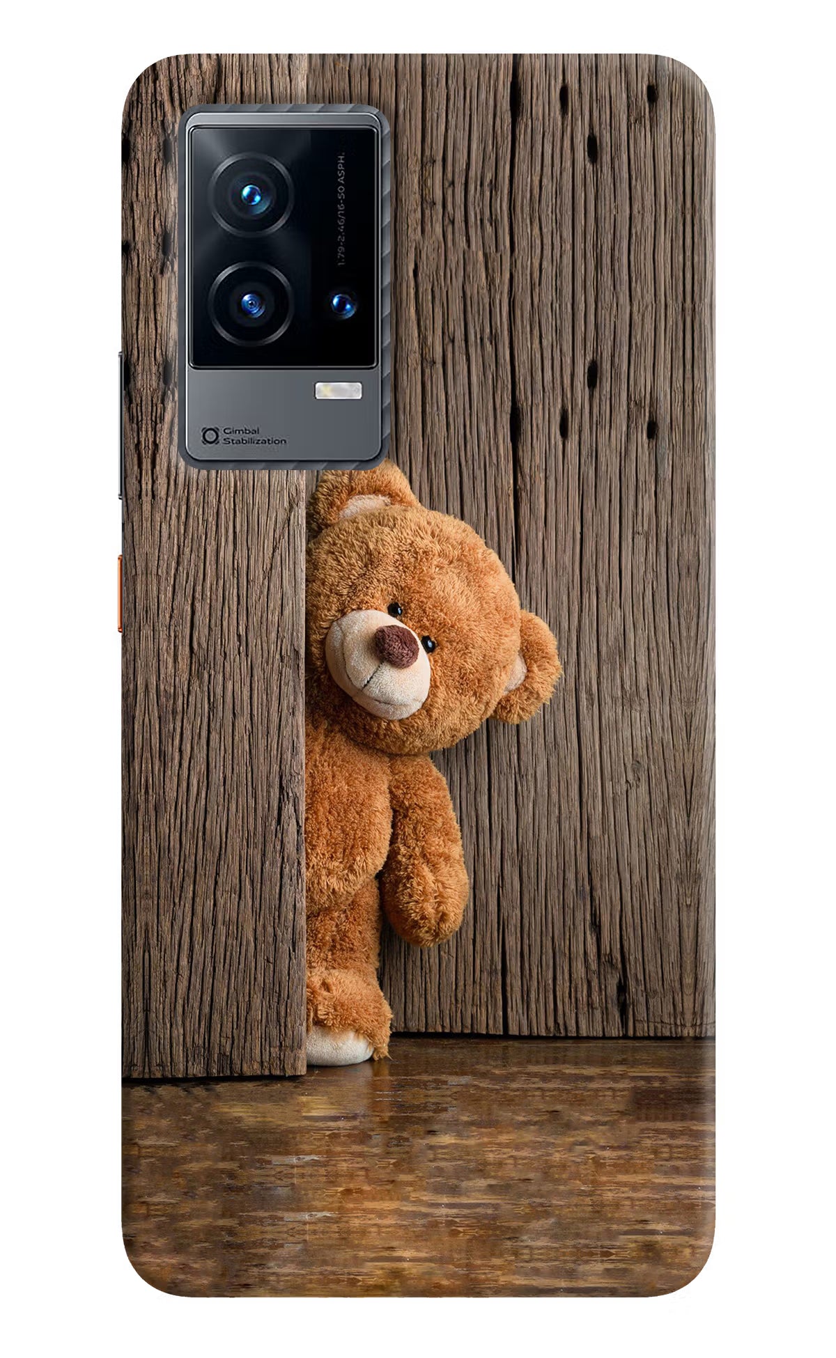 Teddy Wooden iQOO 9 5G Hard Case Back Cover by Casekaro