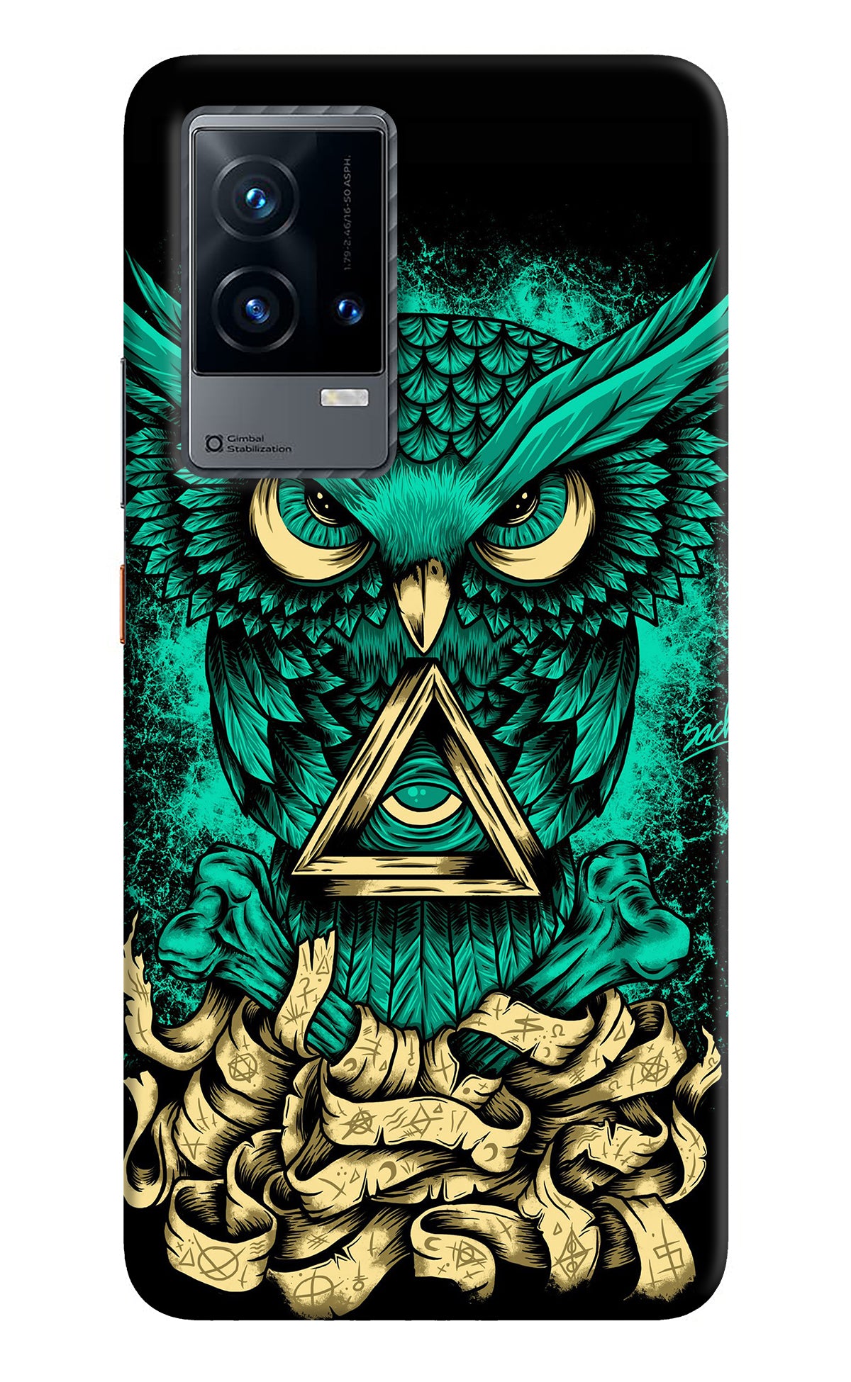 Green Owl iQOO 9 5G Back Cover