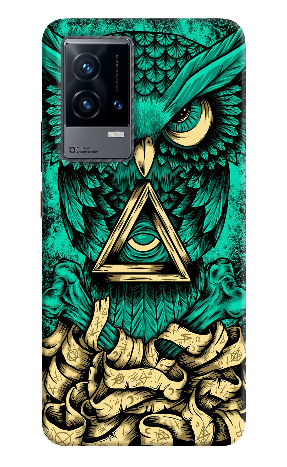 Green Owl iQOO 9 5G Hard Case Back Cover by Casekaro