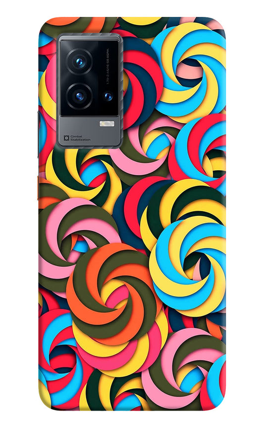 Spiral Pattern iQOO 9 5G Back Cover