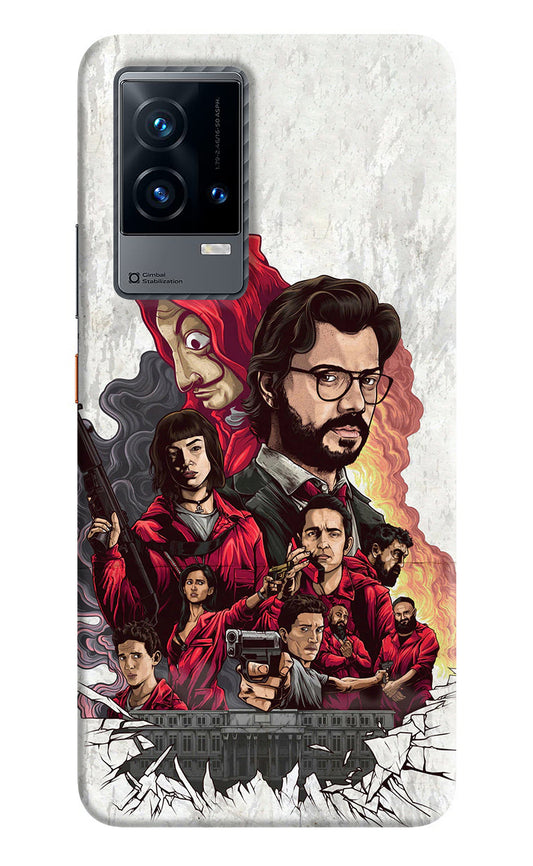 Money Heist Artwork iQOO 9 5G Back Cover