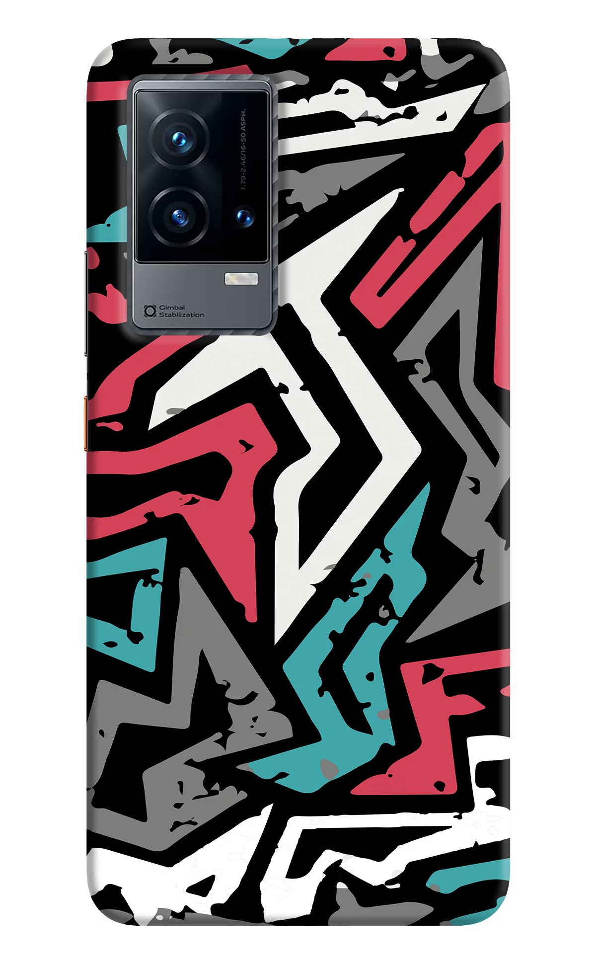 Geometric Graffiti iQOO 9 5G Hard Case Back Cover by Casekaro