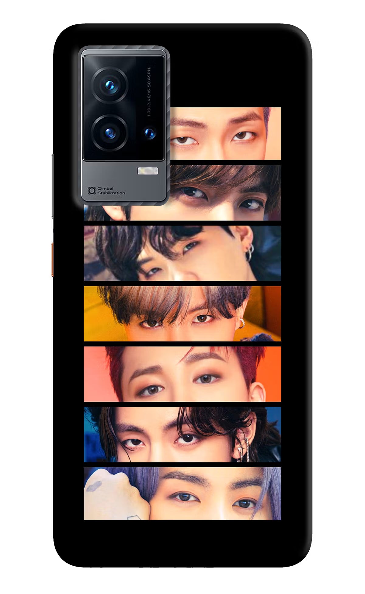 BTS Eyes iQOO 9 5G Hard Case Back Cover by Casekaro