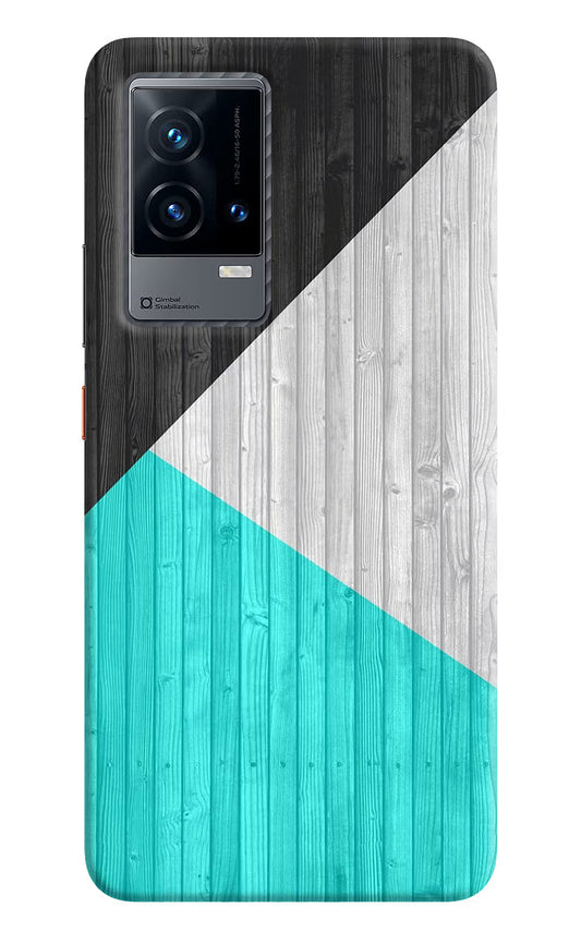 Wooden Abstract iQOO 9 5G Hard Case Back Cover by Casekaro