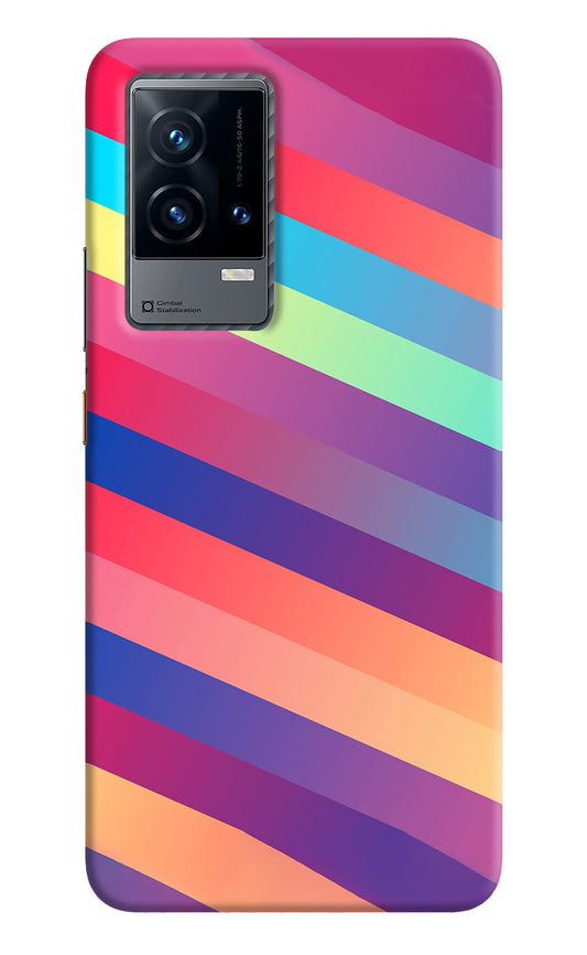 Stripes color iQOO 9 5G Back Cover