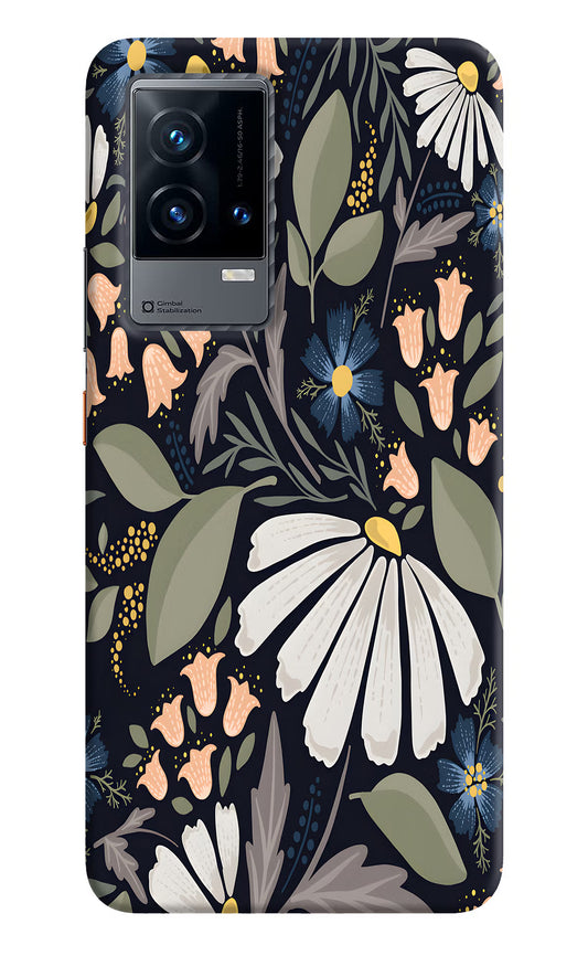 Flowers Art iQOO 9 5G Hard Case Back Cover by Casekaro