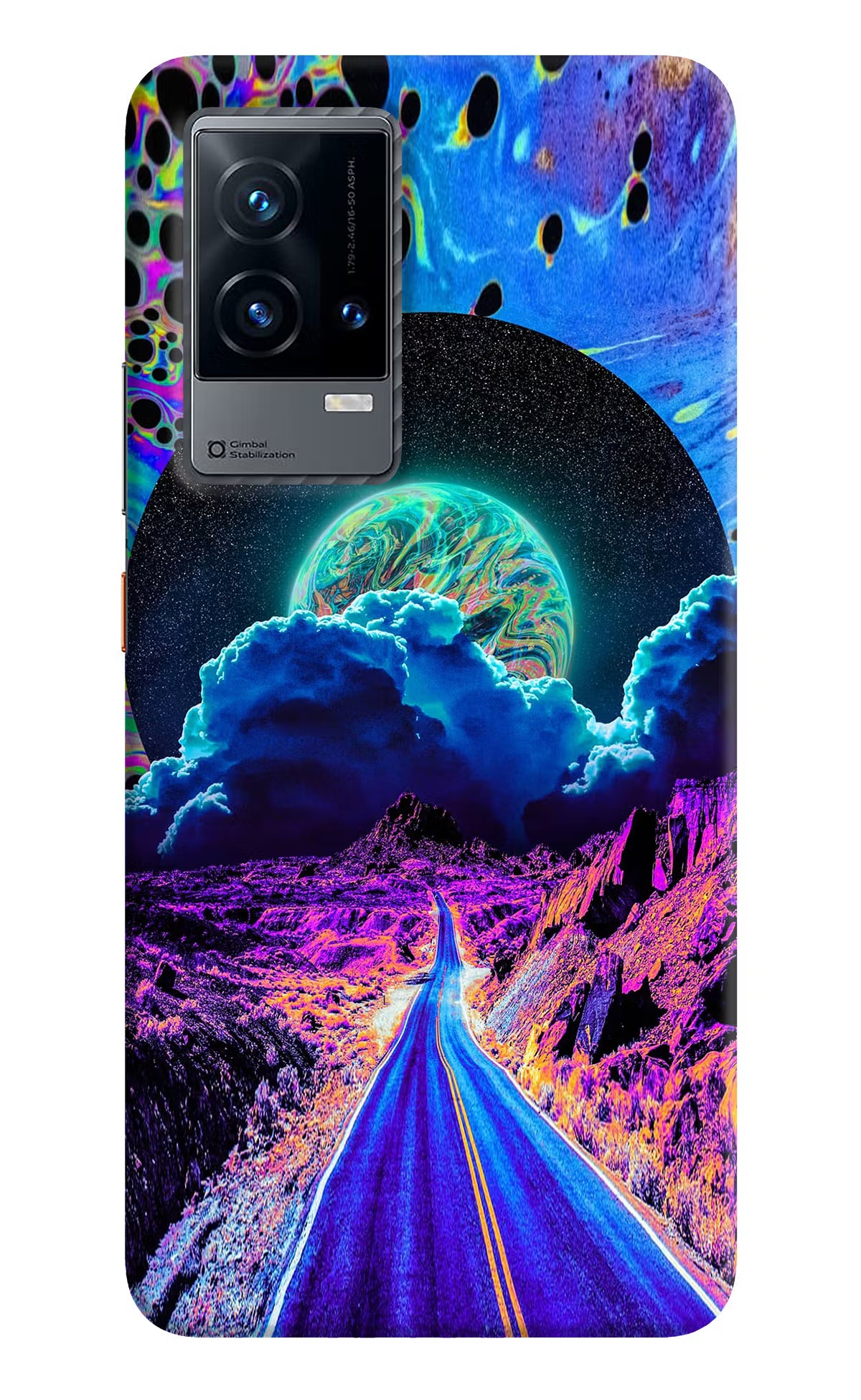 Psychedelic Painting iQOO 9 5G Hard Case Back Cover by Casekaro