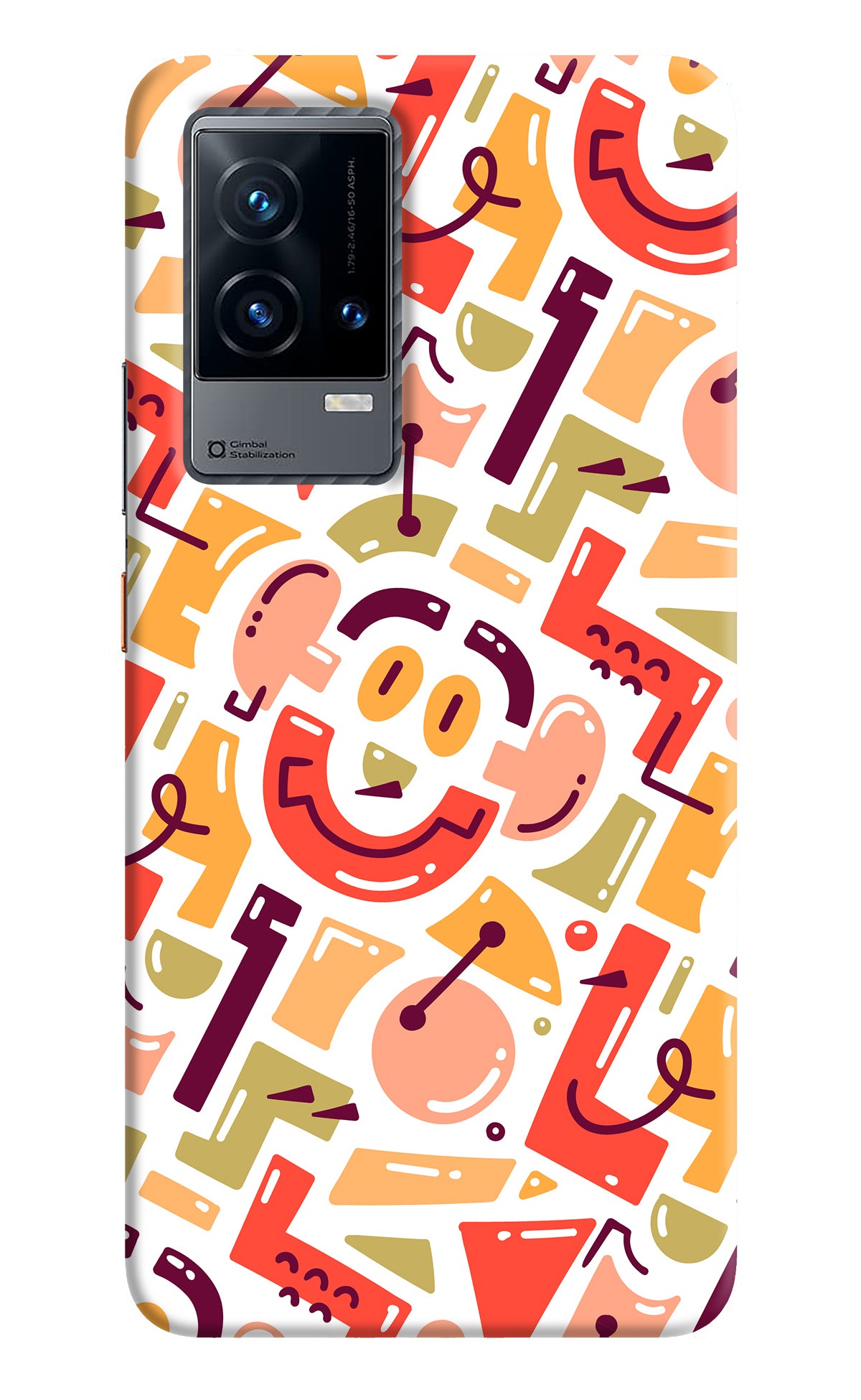 Doodle Pattern iQOO 9 5G Back Cover