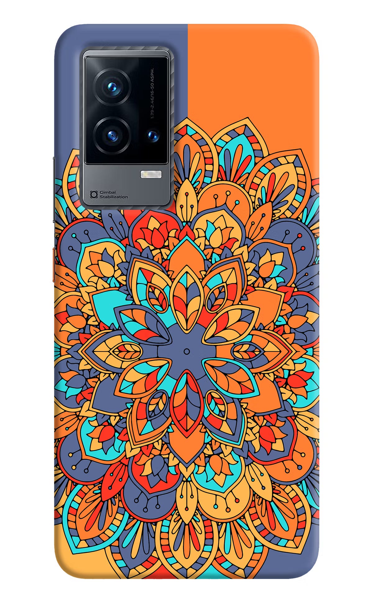 Color Mandala iQOO 9 5G Hard Case Back Cover by Casekaro