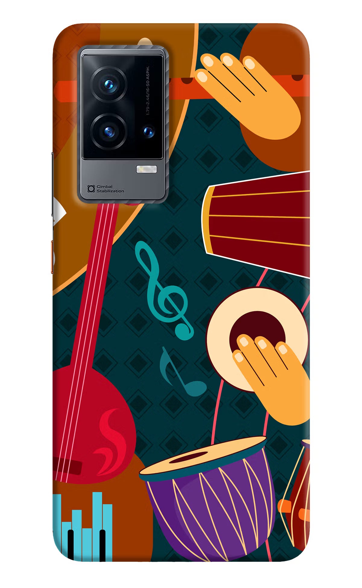 Music Instrument iQOO 9 5G Hard Case Back Cover by Casekaro