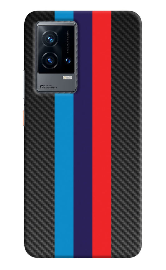 BMW Stripes Pattern iQOO 9 5G Back Cover