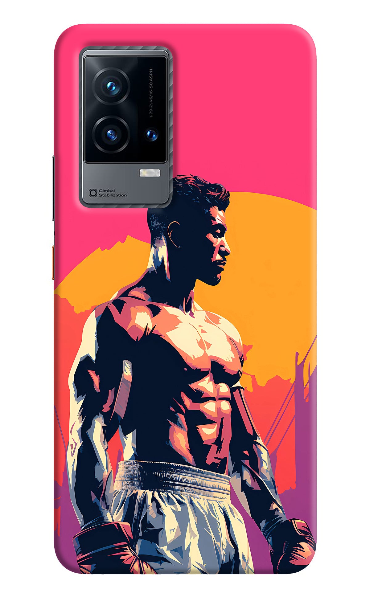 Sunset Warrior (AI Generated) iQOO 9 5G Back Cover