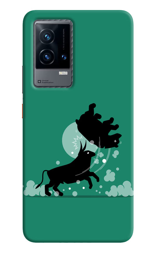 Bull Conqueror iQOO 9 5G Hard Case Back Cover by Casekaro