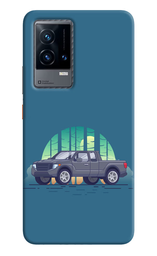 Retro Garage Vibe iQOO 9 5G Hard Case Back Cover by Casekaro