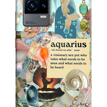 Aquarius Zodiac iQOO 9 5G Hard Case Back Cover by Casekaro